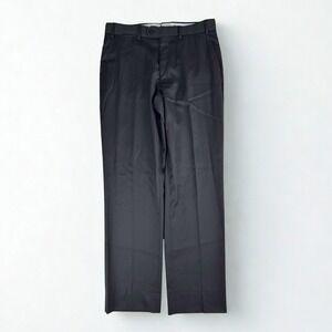 Patrick James Reserve Loro Piana Super 130s Wool Dress Slacks Mens Black 34x32